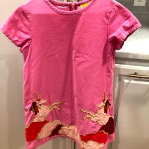 Mini Boden corduroy unicorn dress